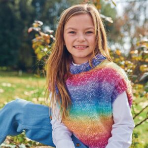 Kit tricot Pull sans manches enfant Funny Azteca