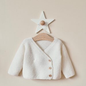 Kit tricot gilet croisé bébé Merino baby