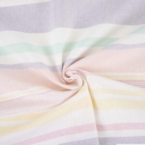 Tissu Katia Fabrics Recycled canvas stripes Pasty