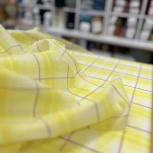 Tissu Katia Fabrics Fluor Madras Neon & Yellow