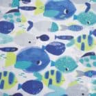 Tissu Katia Fabrics cotton laminated Tropical Neon Sea
