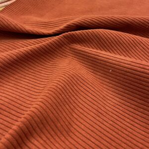 Tissu velours Huggy terracotta