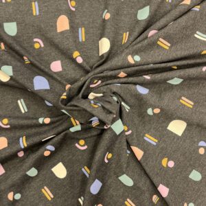 Tissu Jersey Poppy Abstract