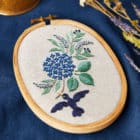 Kit broderie Hortensia de yumiko higuchi DMC