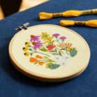 Kit broderie jardin méditerranéen de celeste johnston DMC