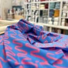 Tissu coton making waves bleu nerida hansen