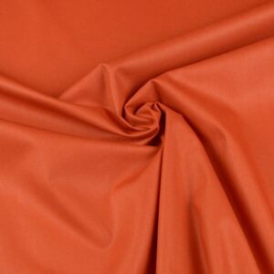Tissu Popeline de coton uni terracotta