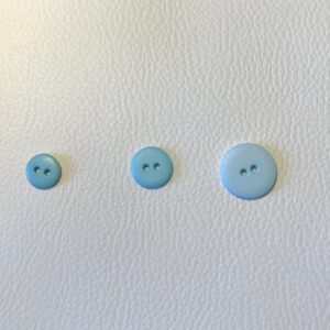 Bouton Plastique Bleu clair 2 trous