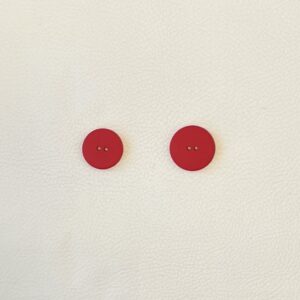 Bouton Plastique rouge 2 trous
