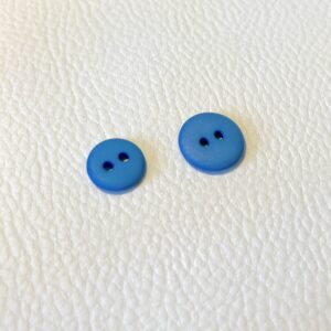 Bouton Plastique Bleu 2 trous
