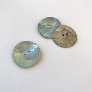 Bouton Nacre Bleu 28 mm