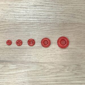 Bouton Nacré rouge