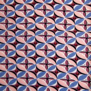 Tissu Viscose Twill retro pink flowers