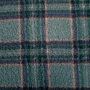 Tissu sherpa forest plaid Katia Fabrics