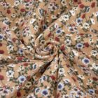 Tissu Katia Fabrics Flannel cotton print Sand Zinnia