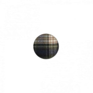 Bouton tissu ecossais
