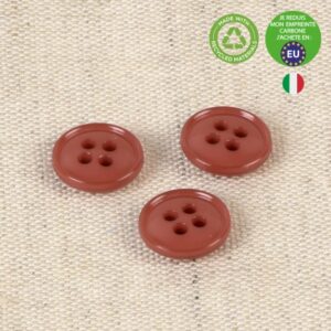 Bouton recyclé Rouille