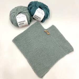 Kit tricot Poncho bébé Merino Aran