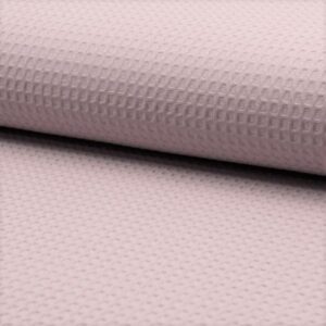 Tissu Nid Abeille Rose Clair