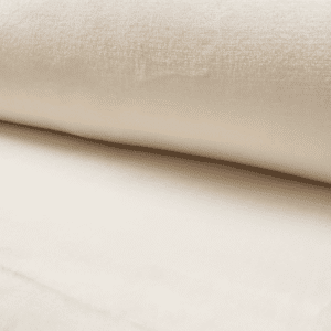 Tissu Polaire Doudou uni Ecru