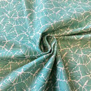 Tissu coton enduit Antibes Vert