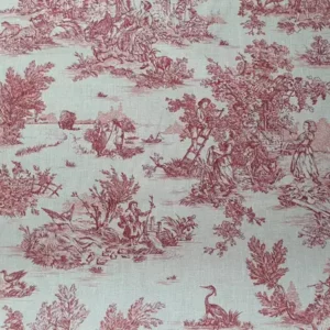 Tissu coton Toile de Jouy pastorale