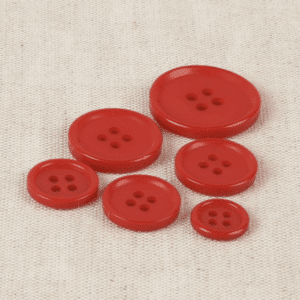 Bouton rouge 4 trous