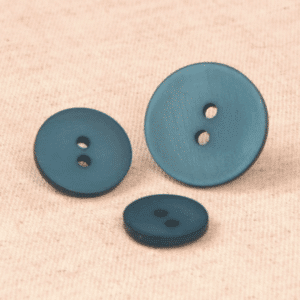 Bouton bleu canard 2 trous