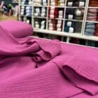 Tissu Double Gaze Magenta