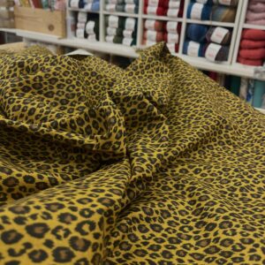 Tissu coton leopard