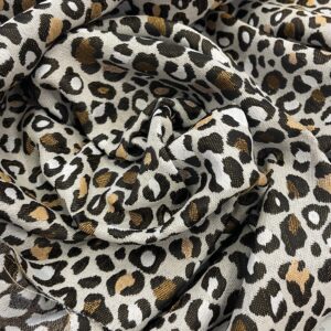 Tissu jacquard Léopard