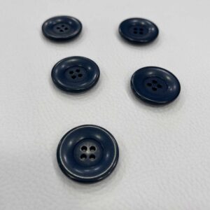 Bouton Bleu Marine 4 trous 27 mm