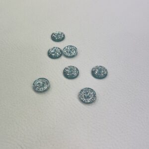Bouton paillettes bleu 14 mm