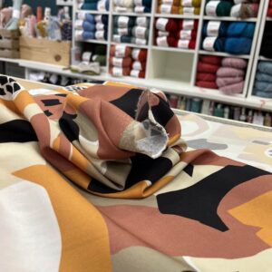 Tissu Viscose Ecovero abstrait