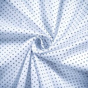 Tissu coton Petits pois blanc