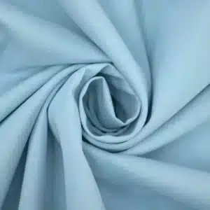 Tissu Popeline de coton uni Bleu clair
