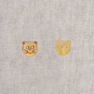 Bouton chat Bois