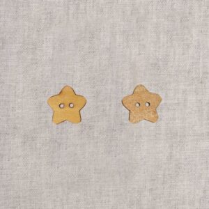 Bouton bois etoile