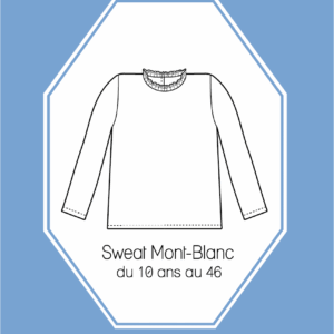 Patron Couture Sweat Mont-Blanc