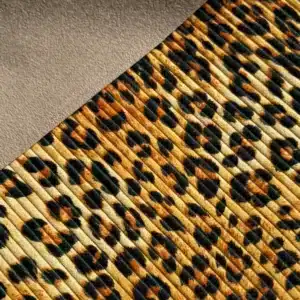 Tissu velours Leopard