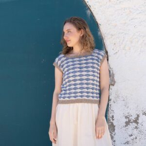 Kit Crochet Top sans manche Blue Jeans