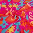 Tissu Viscose imprimé rouge