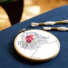 Kit Broderie Coiffure Florale