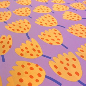 Tissu coton Nerida Hansen Tulips lilas