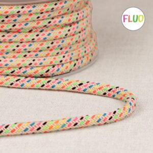 Cordon Multicolore fluo 14 mm