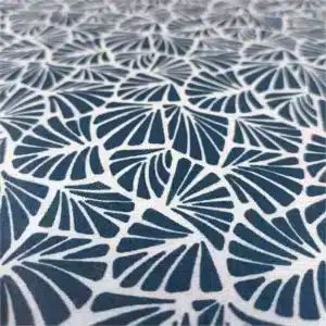 Tissu coton enduit Antibes petrole