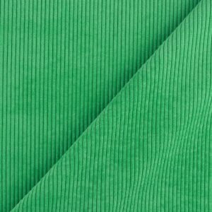 Tissu velours Huggy Vert Prairie