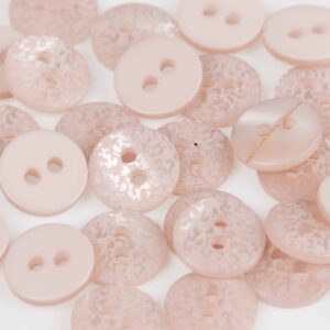Bouton Gravé beige 10 / 12 mm