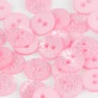 Bouton Gravé rose 10 / 12 mm