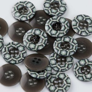 Bouton à motifs 15 mm